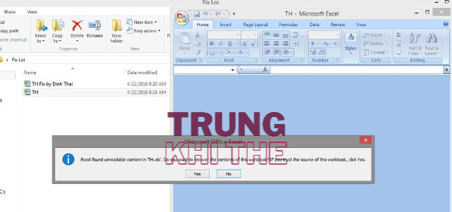 Mở file Excel trên phiên bản mới để tránh gặp lỗi